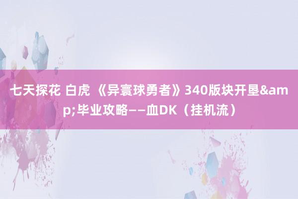 七天探花 白虎 《异寰球勇者》340版块开垦&毕业攻略——血DK（挂机流）